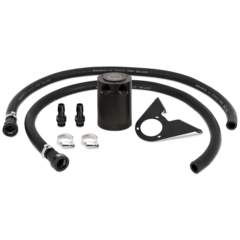 Mishimoto Baffled Oil Catch Can Kit PCV Side Black - Ford Bronco 2.3L EcoBoost 2021-2024