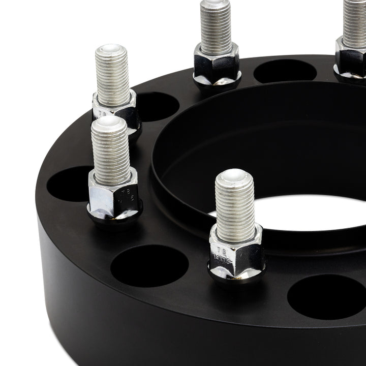 Mishimoto Borne Off-Road Black 1.5 in Wheel Adapters 8x180 to 8x165.1 - Chevrolet Silverado 2500 HD / GMC Sierra 2500 HD 2011-2026 - Pair, view 3