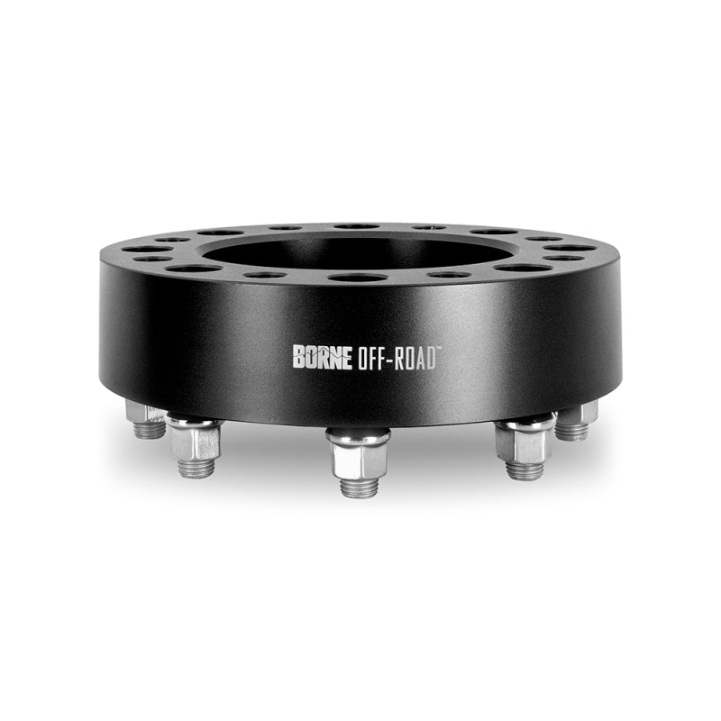 Mishimoto Borne Off-Road Black 50mm Wheel Spacers 8x180 - Chevrolet Silverado HD / GMC Sierra HD 2011-2026 - Pair