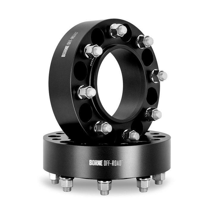 Mishimoto Borne Off-Road Black 50mm Wheel Spacers 8x180 - Chevrolet Silverado HD / GMC Sierra HD 2011-2026 - Pair, view 5
