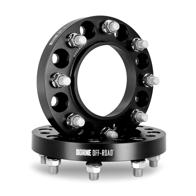 Mishimoto Borne Off-Road Wheel Spacers - 38.1mm - 8x170 - 125mm CB - 14x1.5 - Ford Excursion / F-250 Super Duty 2003-2024 - Black - Pair, view 4