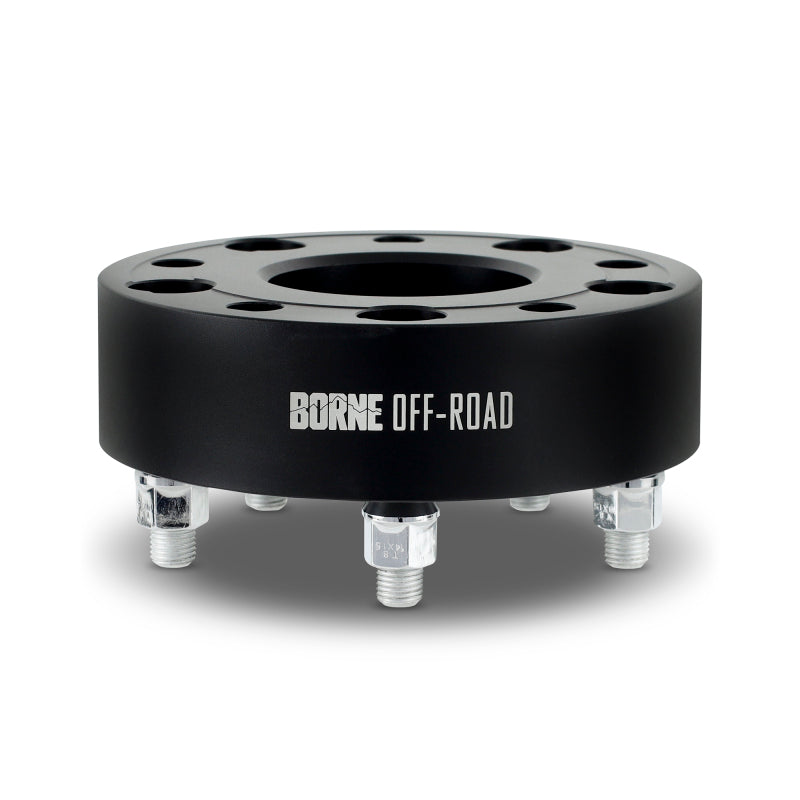 Mishimoto Borne Off-Road Wheel Spacers - 50mm - 5x114.3 - 71.6mm CB - 1/2-20 - Jeep Cherokee 1984-2001 - Black - Pair, view 2
