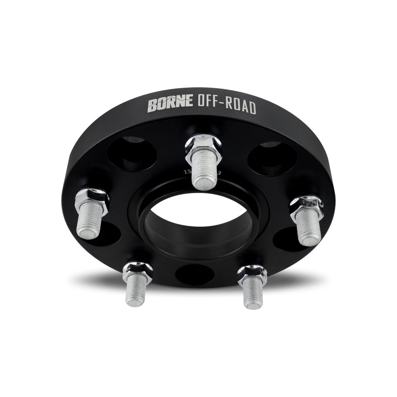 Mishimoto Borne Off-Road Wheel Spacers - 38.1mm - 5x139.7 - 77.8mm CB - 1/2-20 - Dodge Ram 1500 1994-2000 - Black - Pair, view 3