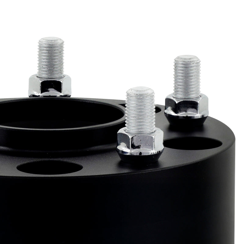 Mishimoto Borne Off-Road Wheel Spacers - 50mm - 5x139.7 - 77.8mm CB - 1/2-20 - Dodge Ram 1500 1994-2000 - Black - Pair, view 4