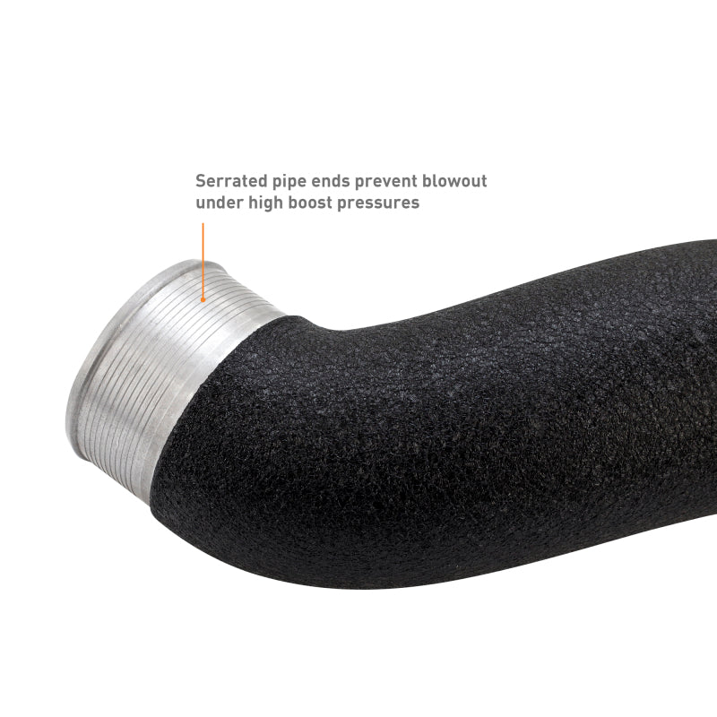Mishimoto Intercooler Charge Pipe Kit - Ford Mustang 2024-2026 EcoBoost - Wrinkle Black, view 2
