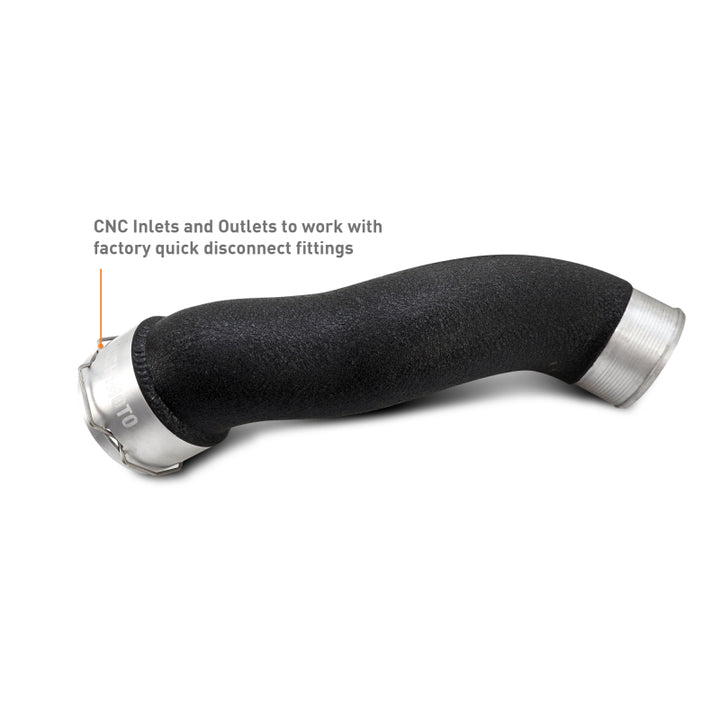 Mishimoto Intercooler Charge Pipe Kit - Ford Mustang 2024-2026 EcoBoost - Wrinkle Black, view 3