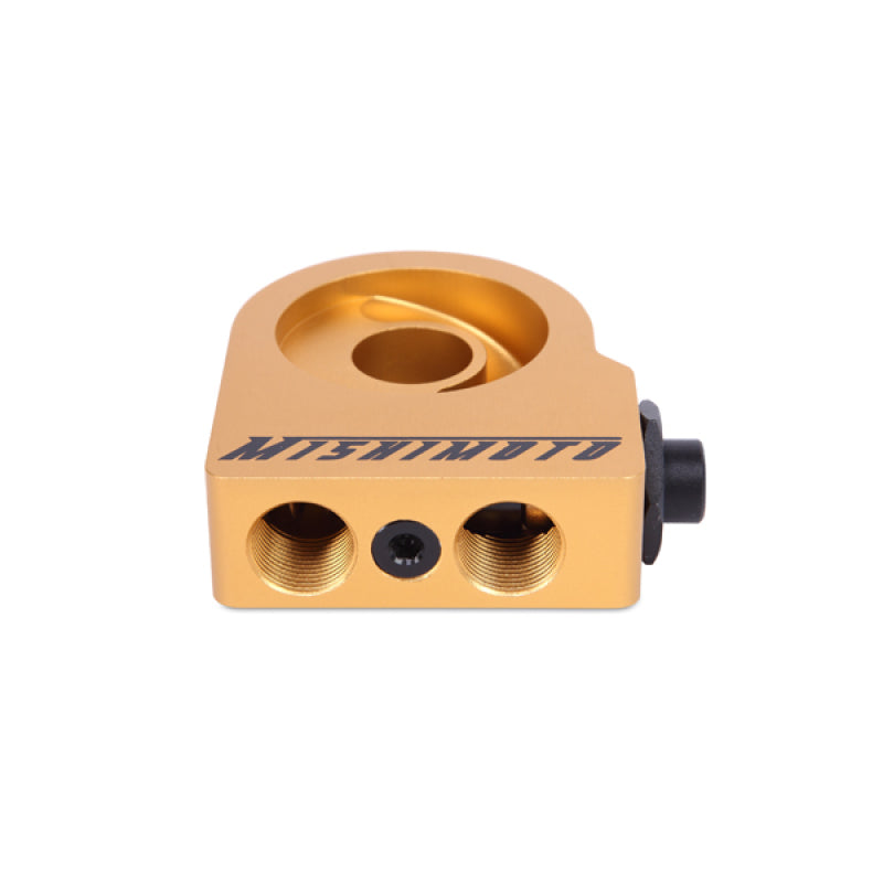 Mishimoto M20 Thermostatic Oil Sandwich Plate Gold - 185F, view 3