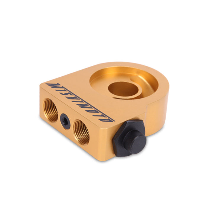 Mishimoto M20 Thermostatic Oil Sandwich Plate Gold - 185F, view 4
