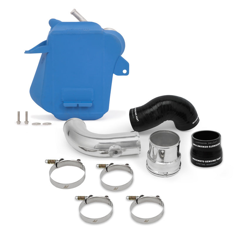 Mishimoto Micro-Wrinkle Blue Air-to-Water Intercooler - Ford 6.7L Powerstroke 2017-2026