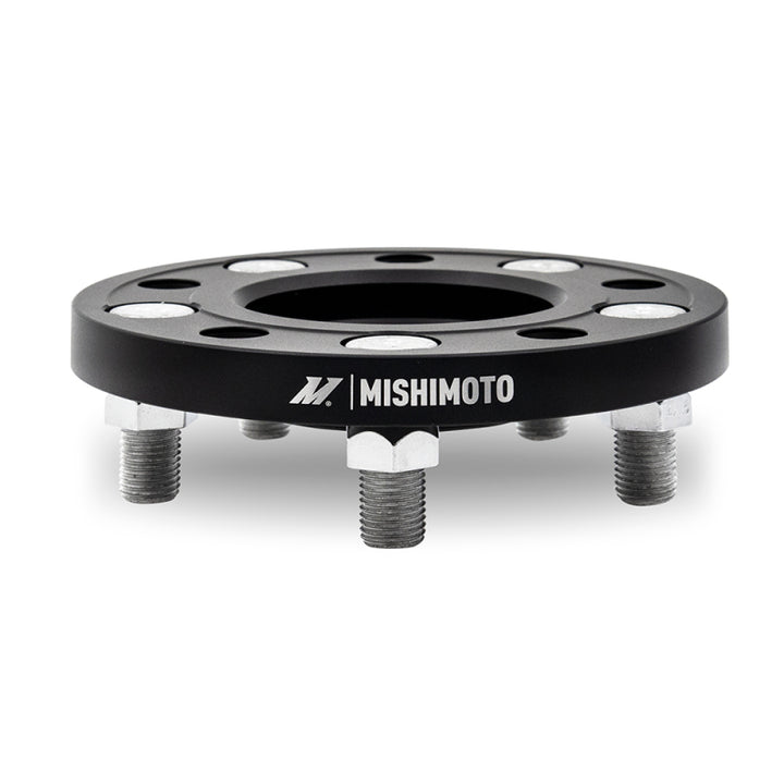 Mishimoto Staggered Wheel Spacer Kit - 15mm + 20mm - 5x114.3 - 64.1mm CB - 14x1.5 - Tesla Model 3 / Model Y 2017-2023 - Black - Set of 4, view 2