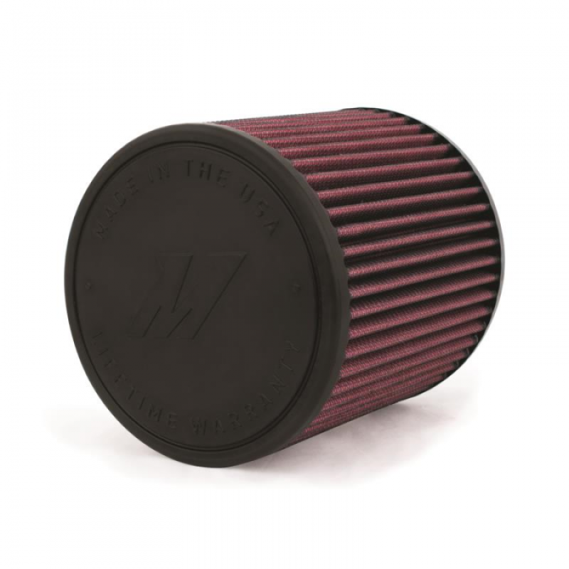 Mishimoto Universal Performance Air Filter - 3.5in inlet x 6in, oiled
