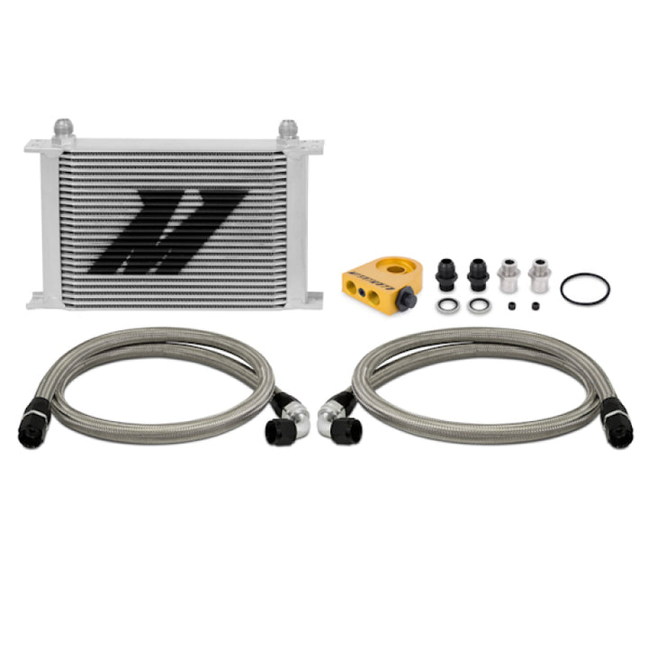 Mishimoto Universal Thermostatic 25-Row Oil Cooler Kit - Silver