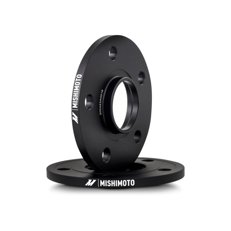 Mishimoto Wheel Spacers - 15mm - 5x120 - 64.1mm CB - 14x1.5 - Honda Civic / Tesla Model S / Model X - Black - Pair