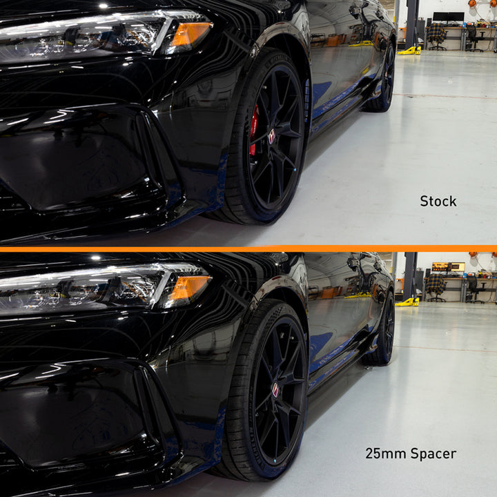 Mishimoto Wheel Spacers - 20mm - 5x120 - 64.1mm CB - 14x1.5 - Honda Civic / Tesla Model S / Model X - Black - Pair, view 3