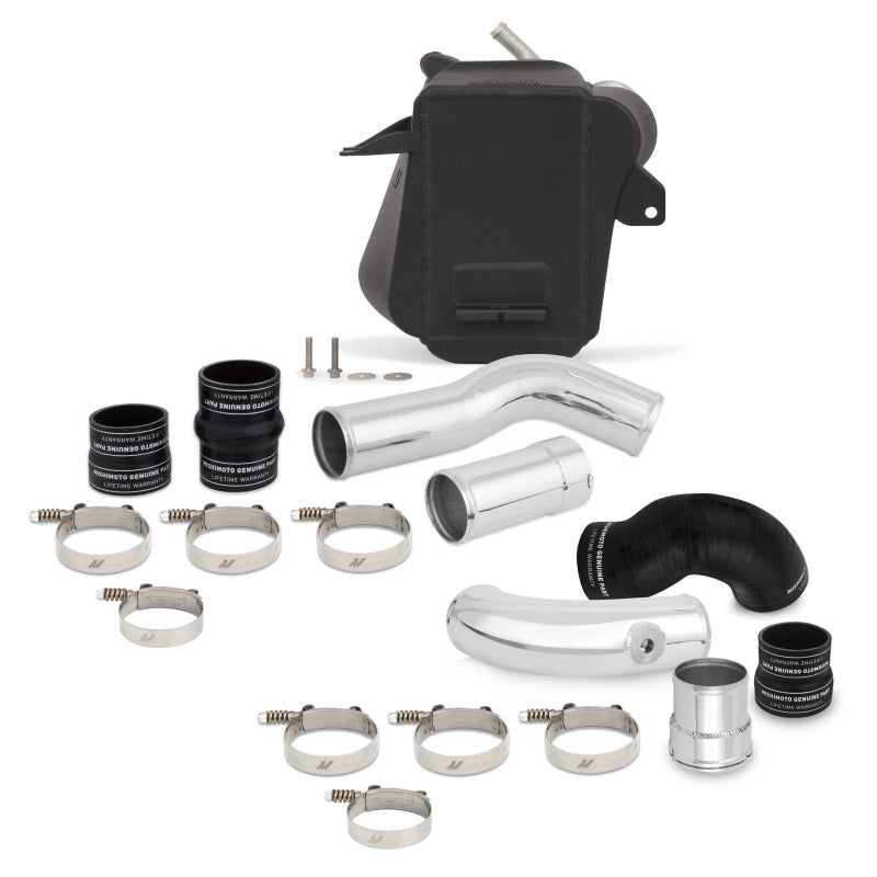 Mishimoto Wrinkle Black Air-to-Water Intercooler Kit - Ford 6.7L Powerstroke 2011-2016