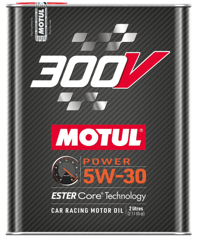 Motul 300V Power 5W-30 100% Synthetic Ester Racing Oil - 2L - 10 Pack
