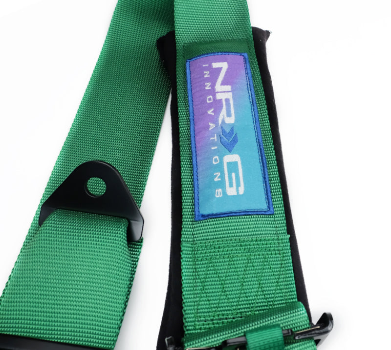 NRG 5-Point 3in SFI 16.1 Cam-Lock Racing Harness - Green, view 5