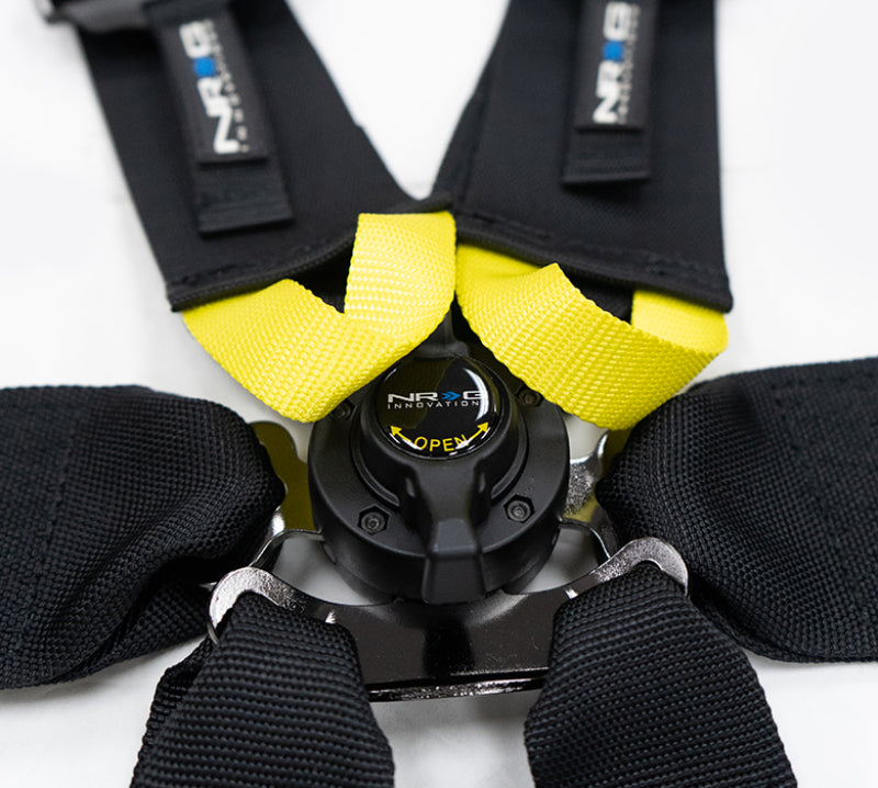 NRG Innovations FIA 6-Point Cam-Lock Racing Harness - HANS Compatible - Black, view 4