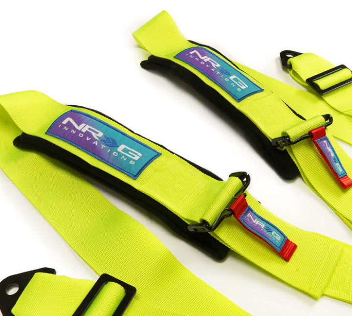 NRG Innovations SFI 16.1 5-Point Cam Lock Racing Harness - Neon Green, view 6