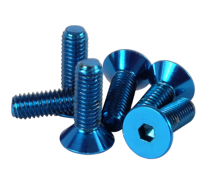 NRG Steering Wheel Screw Upgrade Kit - Conical - Blue