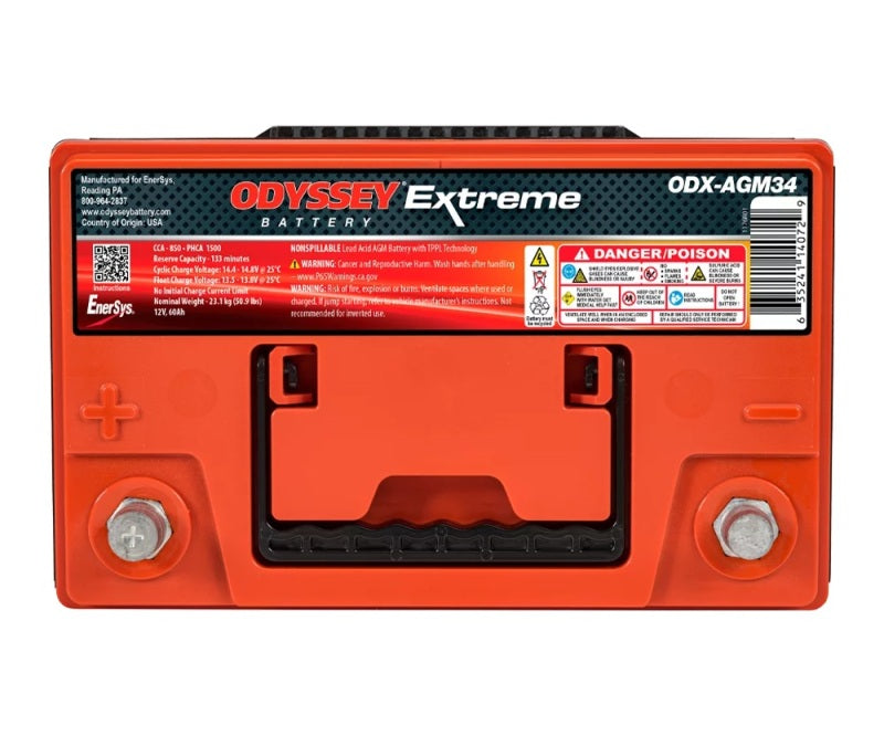 Odyssey Extreme Series AGM Battery - Group 34, 850 CCA, view 3