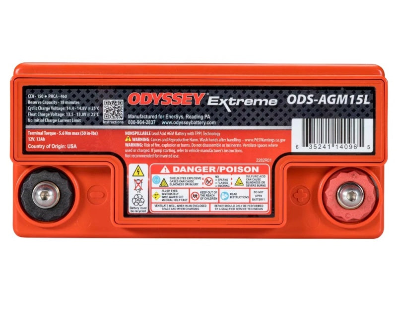 Odyssey Powersport Extreme AGM Battery - PC545, 150 CCA