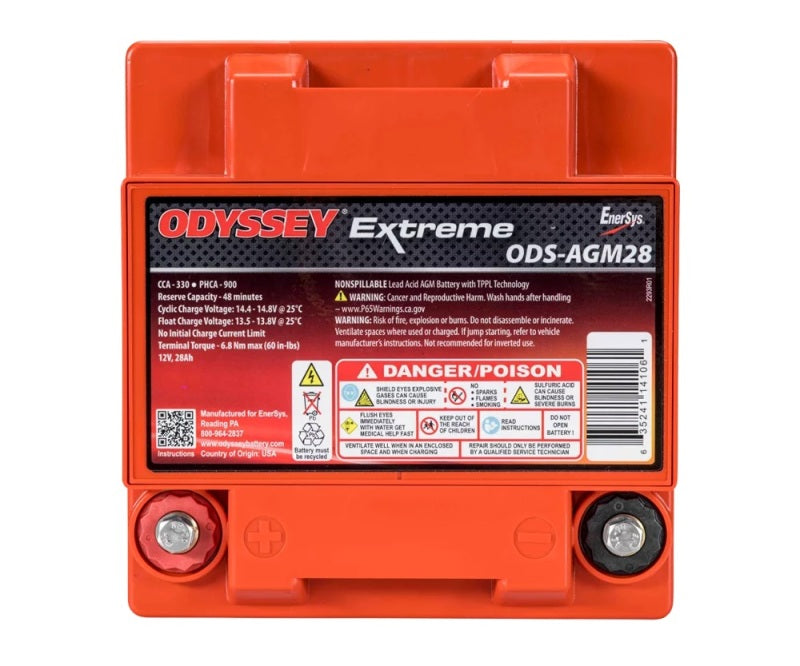 Odyssey Powersport Extreme AGM Battery - PC925L, 330 CCA, view 3