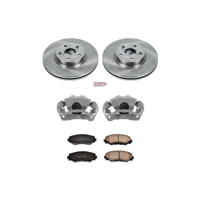 Power Stop Autospecialty Brake Kit - Pontiac Vibe 2009-2010 Front (w/ Calipers)