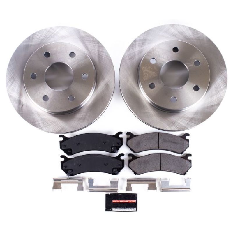 Power Stop Autospecialty Brake Kit - Cadillac Escalade / Chevrolet Silverado 1500 / GMC Sierra 1500 1999-2008 Front
