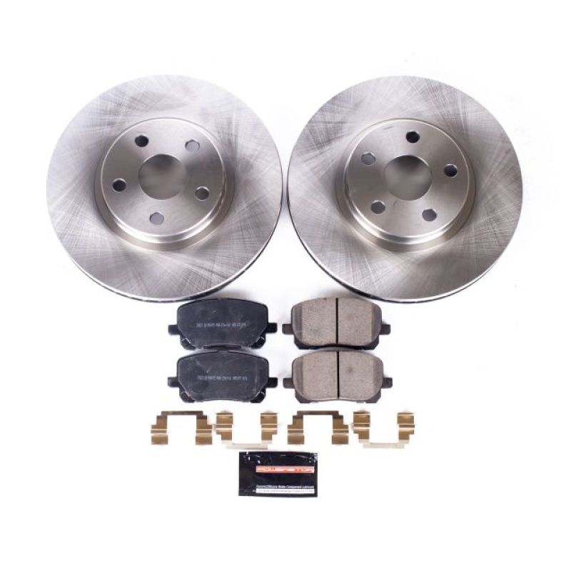 Power Stop Autospecialty Brake Kit - Pontiac Vibe 2003-2008 Front