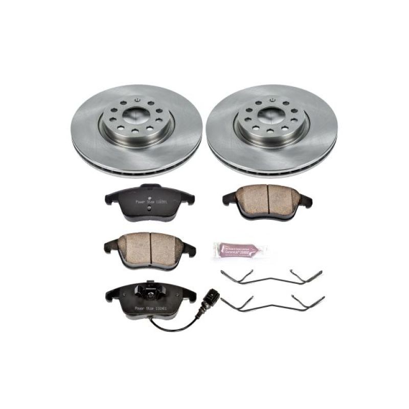 Power Stop Autospecialty Brake Kit - Audi Q3 / Volkswagen Passat / Tiguan 2009-2020 Front