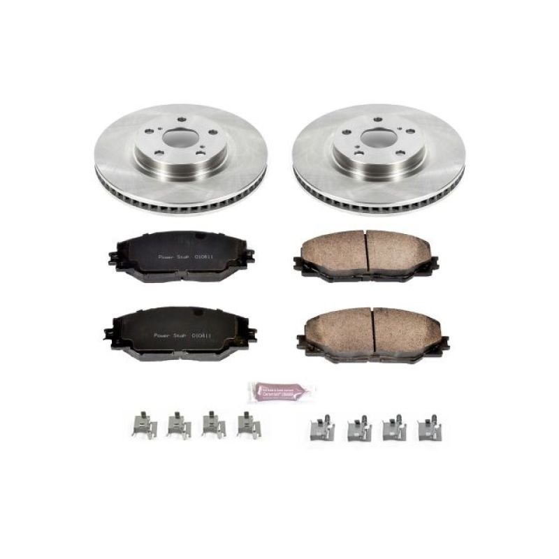 Power Stop Autospecialty Brake Kit - Pontiac Vibe / Toyota RAV4 / Scion tC 2006-2019 Front