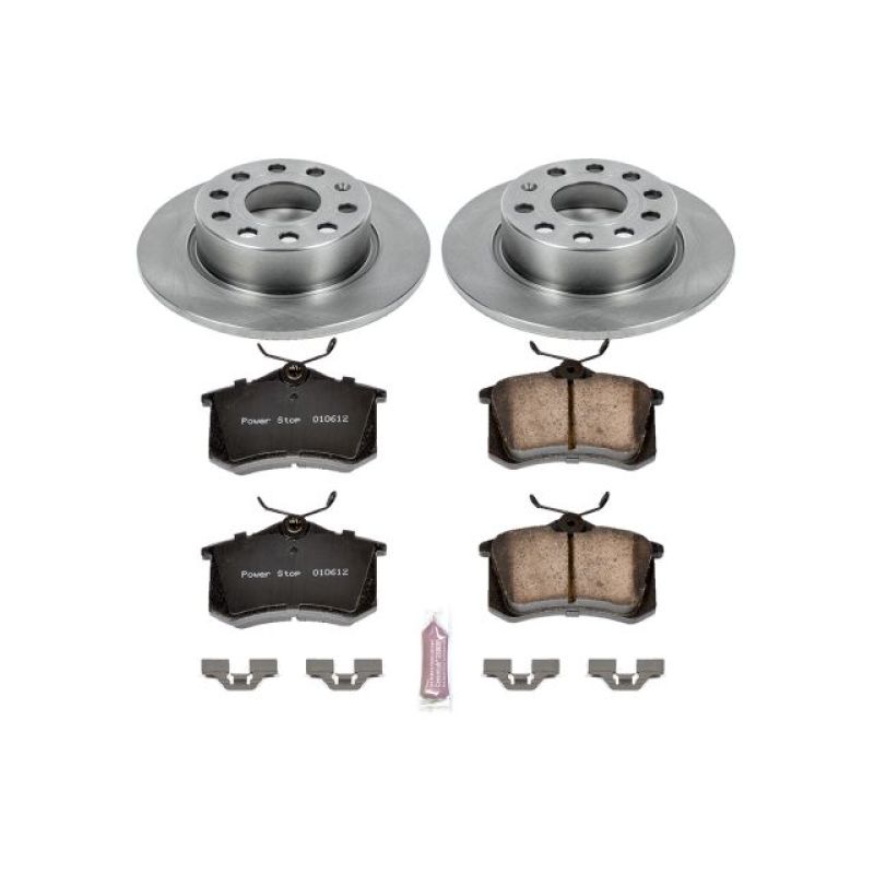 Power Stop Autospecialty Brake Kit - Audi A3 2010-2013 Rear