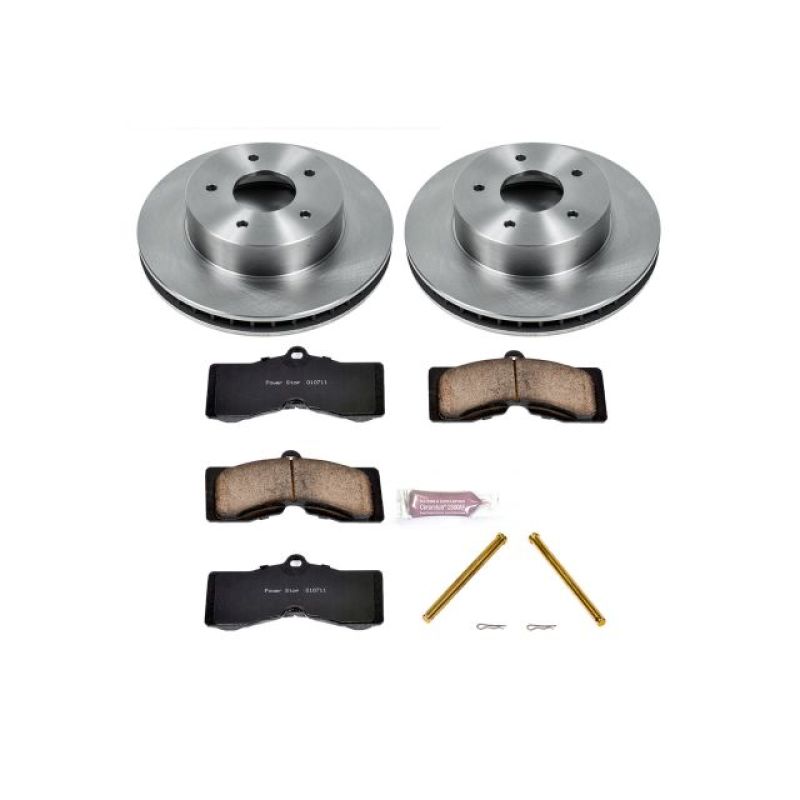 Power Stop Autospecialty Z17 Front Brake Kit - Chevrolet Corvette 1967-1982