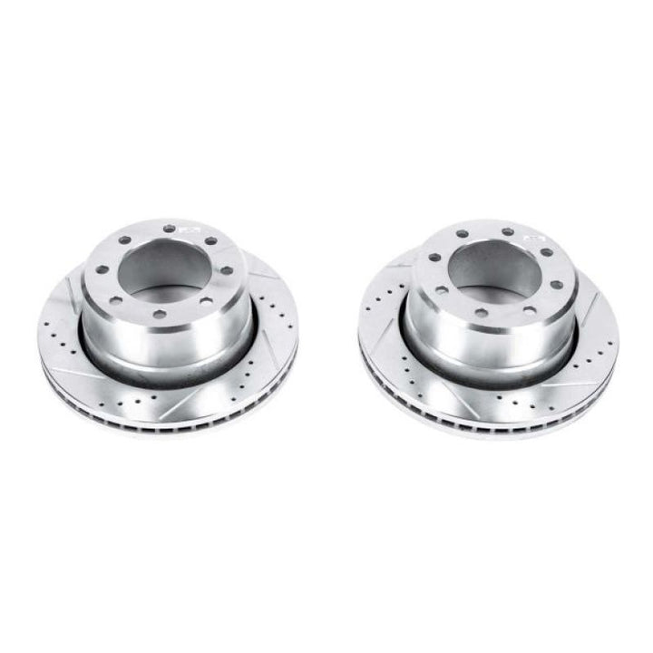 Power Stop Evolution Rear Drilled & Slotted Brake Rotor - Ram 2500 / 3500 2009-2025 - Pair