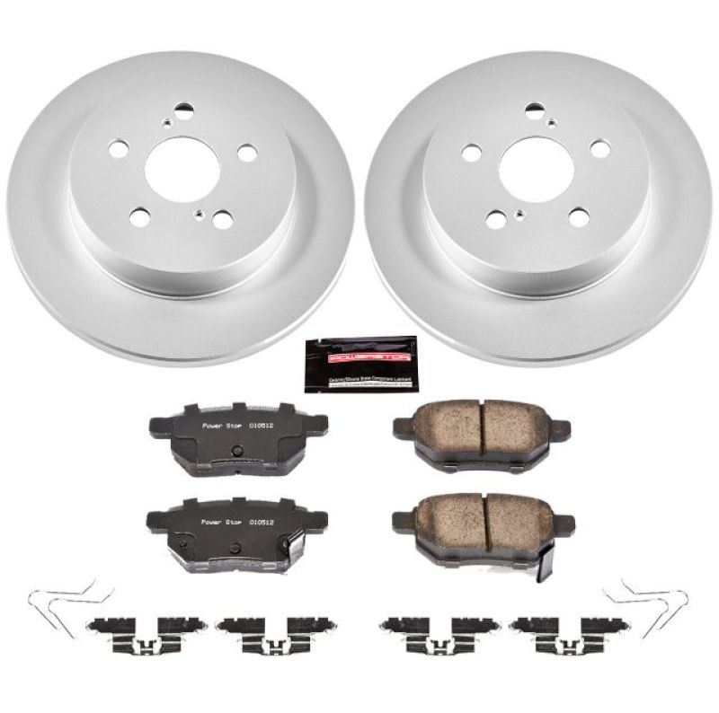 Power Stop Z17 Evolution Brake Kit - Rear Toyota Prius & Lexus CT200h 2010-2022
