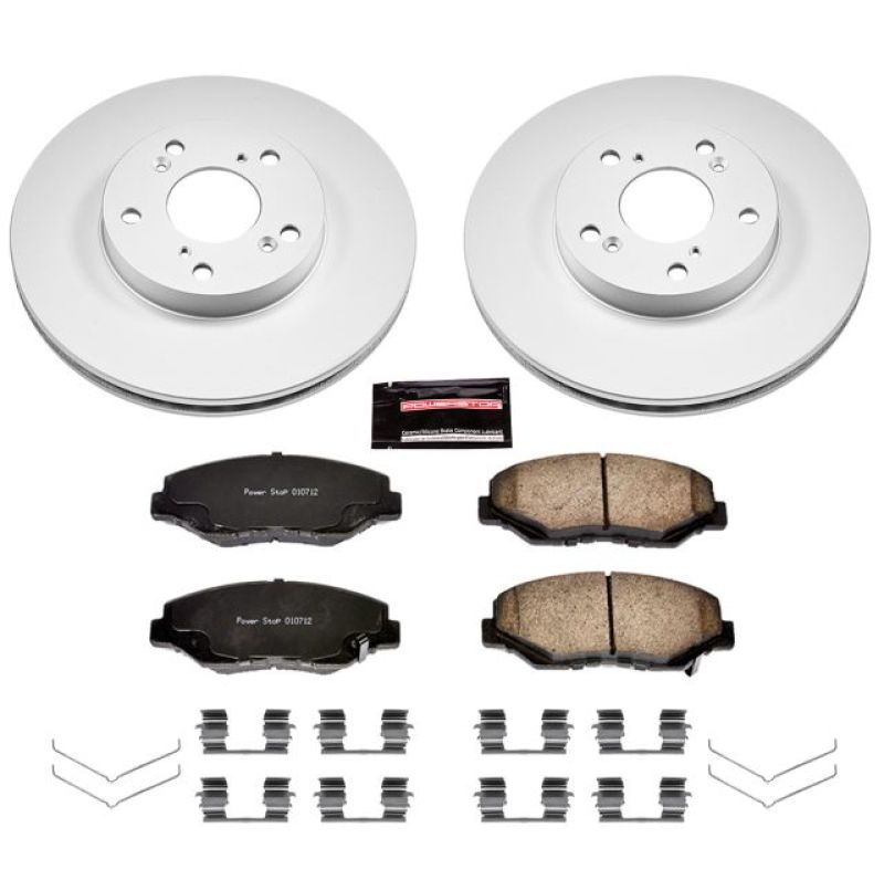 Power Stop Z17 Evolution Geomet-Coated Front Brake Kit - Honda Civic, Accord, Acura ILX 2002-2021