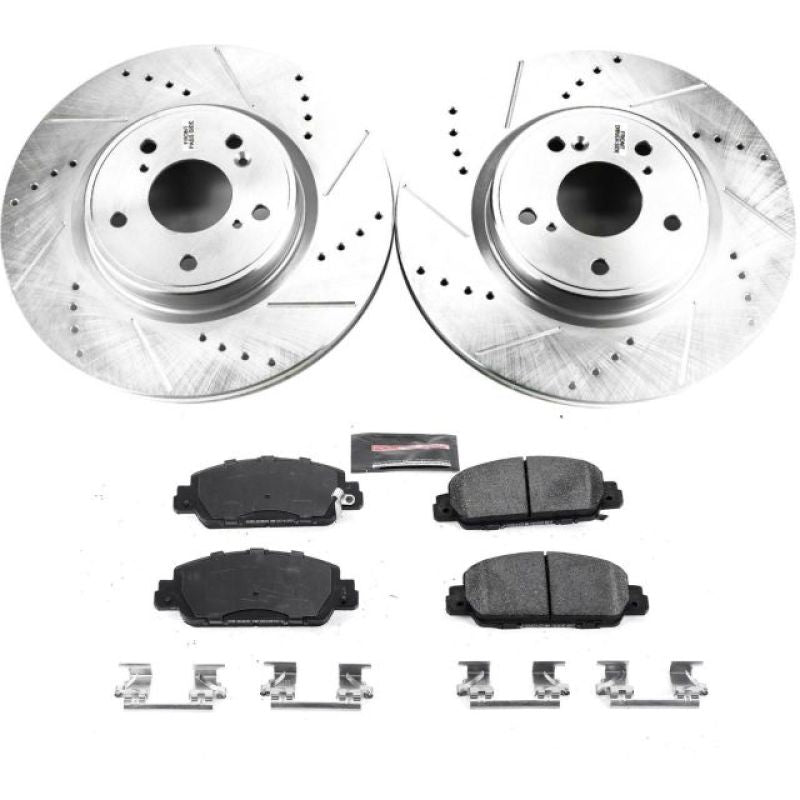 Power Stop Z23 Evolution Sport Front Brake Kit - Honda Accord, Civic Si, Acura Integra 2018-2025