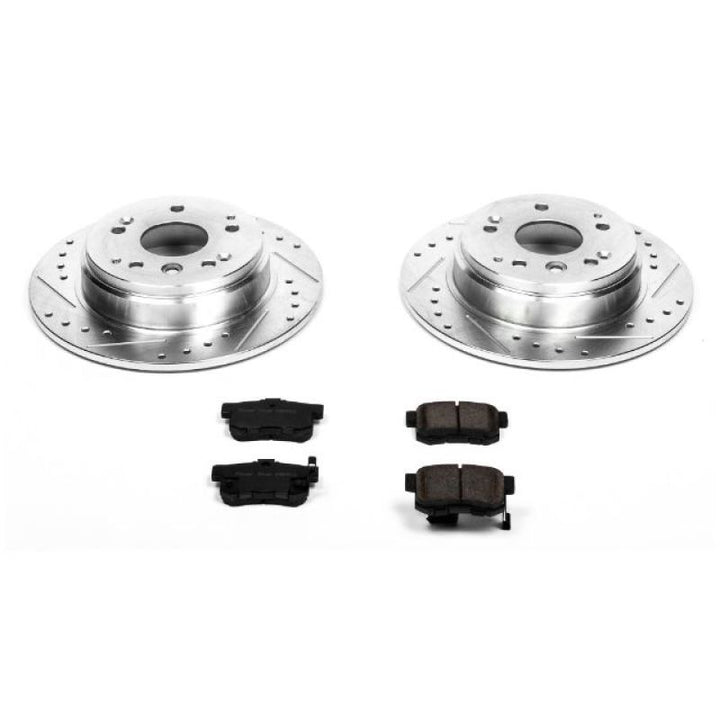 Power Stop Z23 Evolution Sport Rear Brake Kit - Acura TL, Honda Element 2003-2011