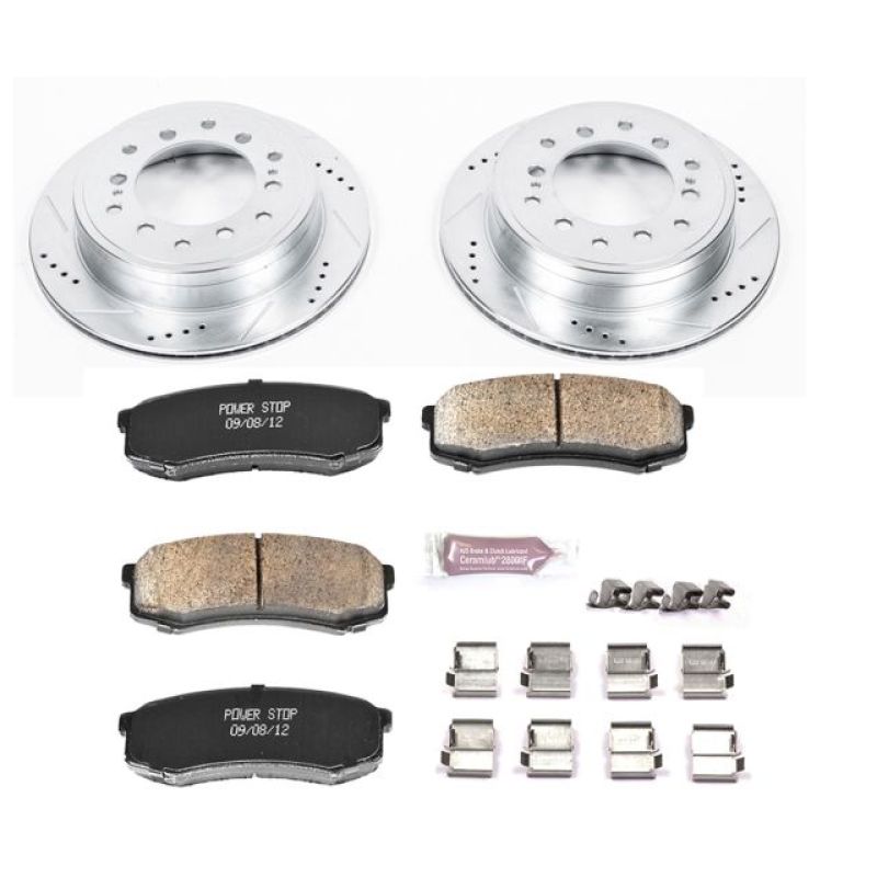 Power Stop Z23 Evolution Sport Rear Brake Kit - Toyota 4Runner, Lexus GX460 2010-2024