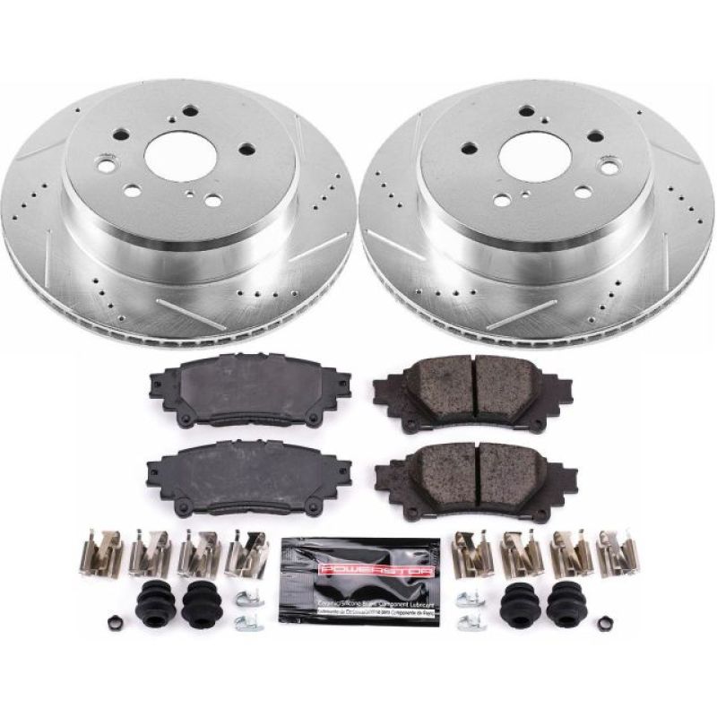 Power Stop Z23 Evolution Sport Rear Brake Kit - Lexus IS, GS, RC 2013-2020