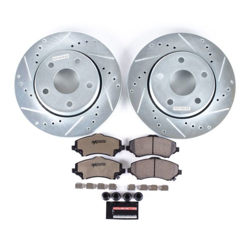 Power Stop Z36 Truck & Tow Front Brake Kit - Jeep Wrangler JK 2007-2018