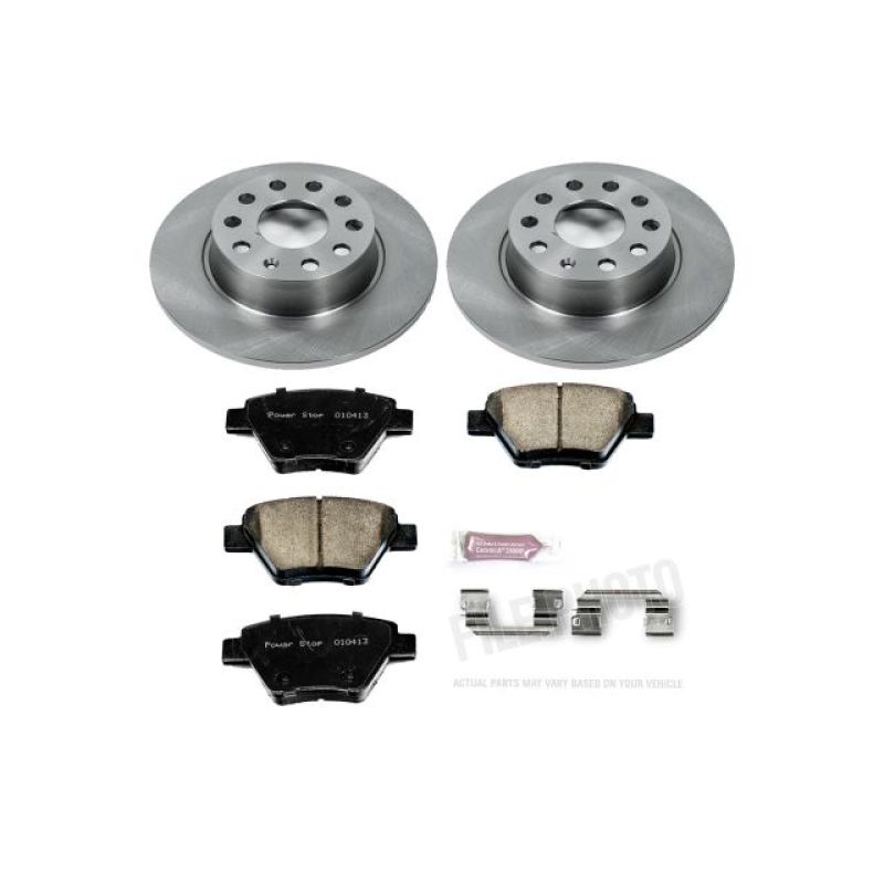 PowerStop Rear Autospecialty Brake Kit - Audi A3 / Volkswagen Eos / Golf 2009-2016