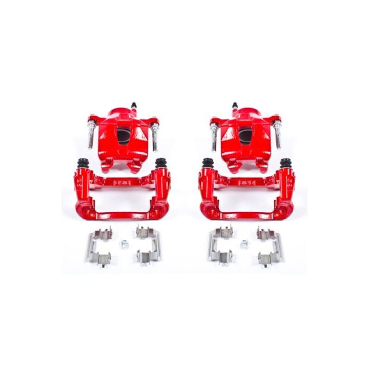 PowerStop Red Brake Calipers - Front, Scion tC 2005-2010, Pair w/ Brackets