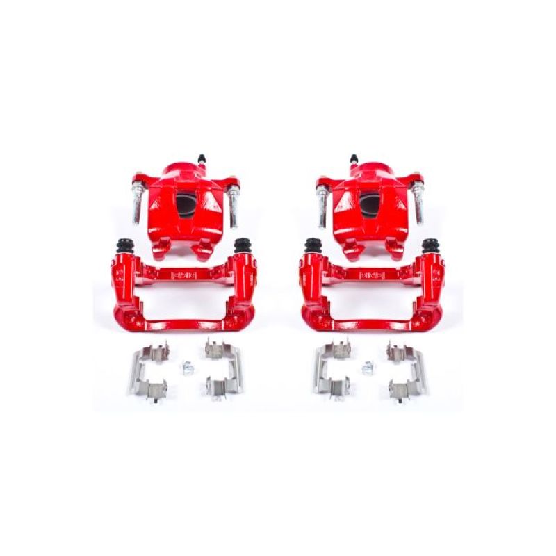 PowerStop Red Brake Calipers - Front, Scion tC 2005-2010, Pair w/ Brackets