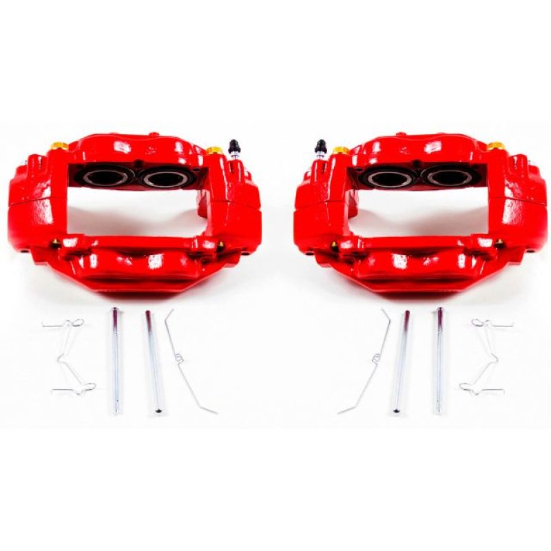 PowerStop Red Brake Calipers - Front, Toyota Sequoia / Tundra 2007-2015, Pair without Brackets