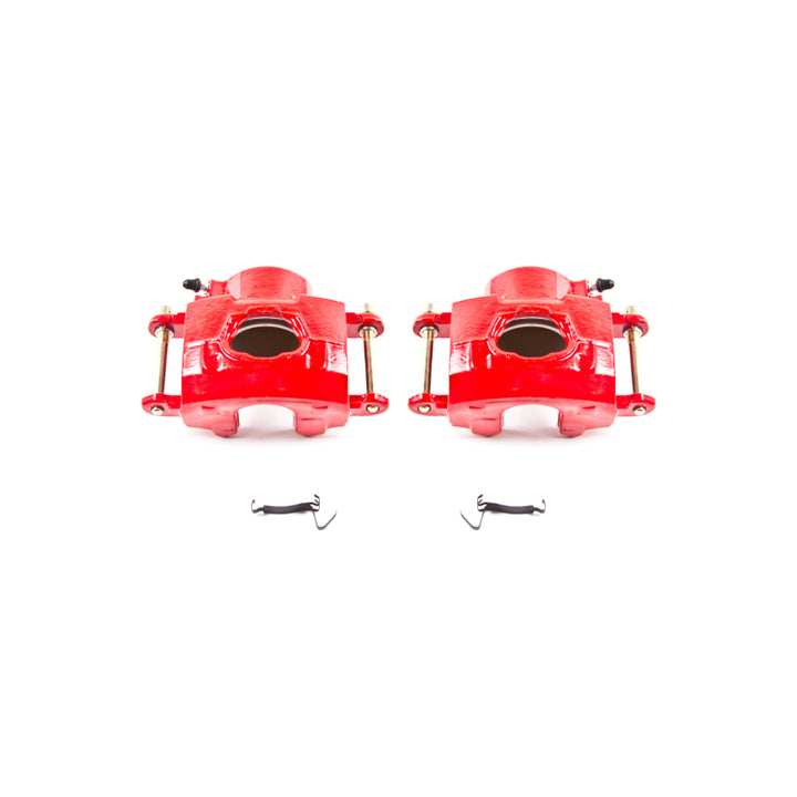 PowerStop Red Brake Calipers - Front, Chevrolet Caprice / Impala / Astro 1978-2002, Pair w/o Brackets