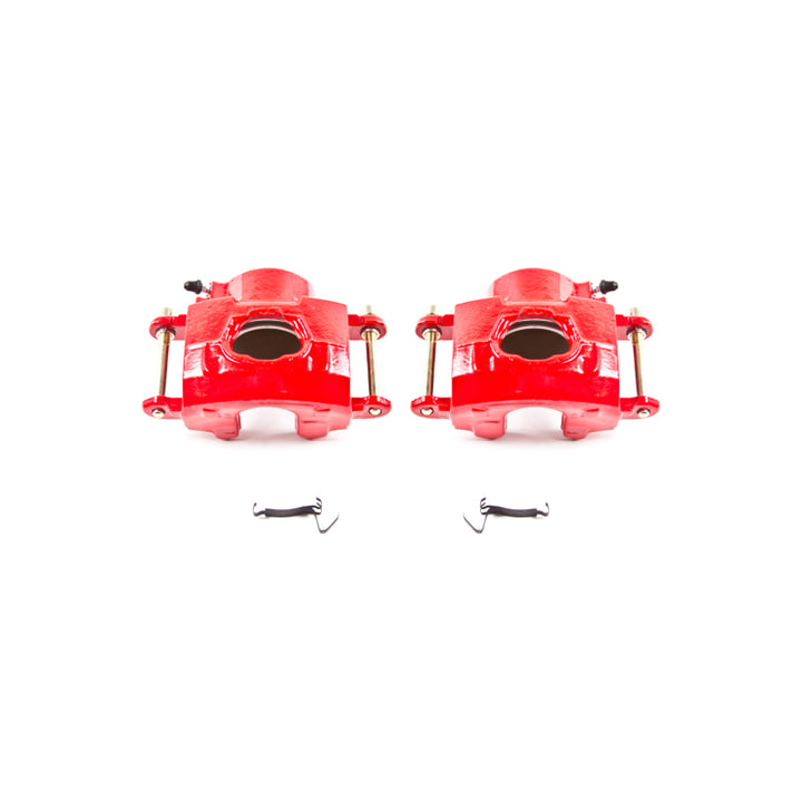 PowerStop Red Brake Calipers - Front, Chevrolet Caprice / Impala / Astro 1978-2002, Pair w/o Brackets, view 2