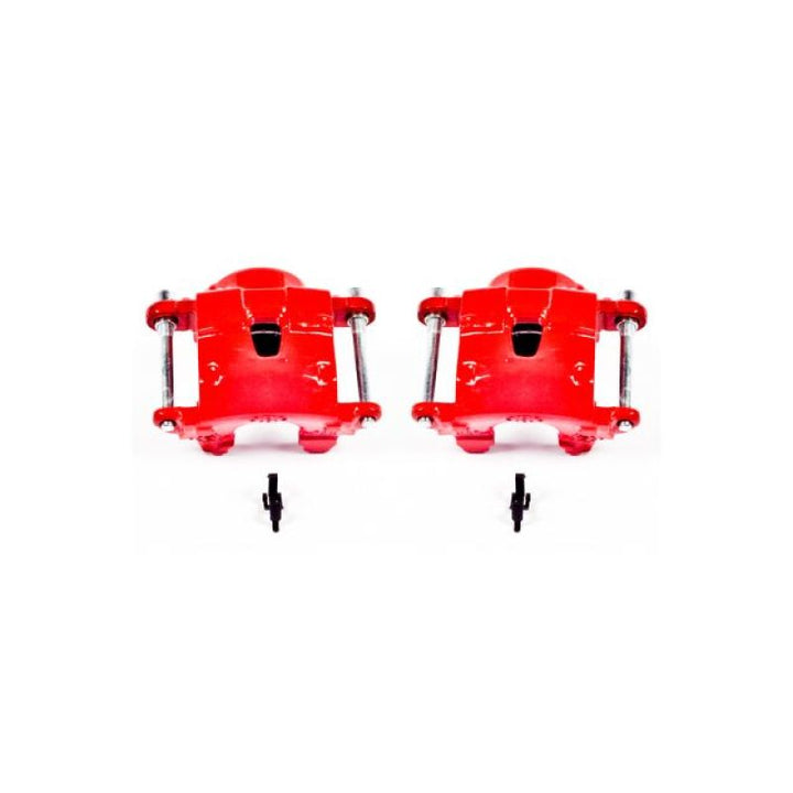 PowerStop Red Brake Calipers - Front, Chevrolet Camaro / Monte Carlo / S10 1978-2003, Pair w/o Brackets