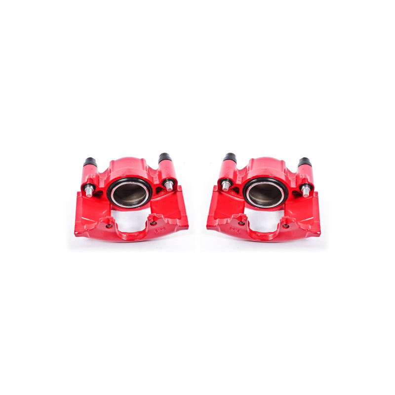 PowerStop Red Brake Calipers - Front, Cadillac Commercial Chassis 1990-1993, Pair w/o Brackets, view 2